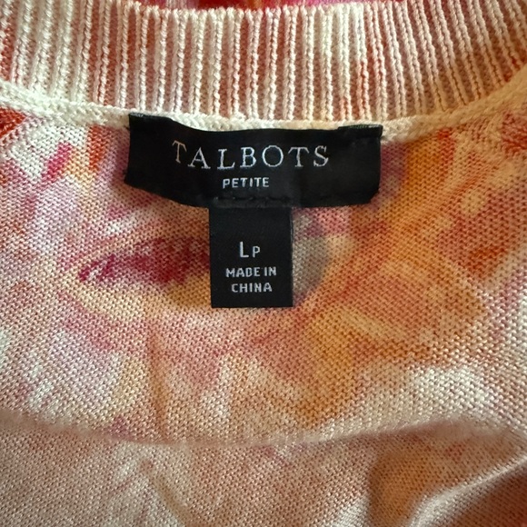 Talbots Floral Print Sweater - Size Large - Picture 5 of 6